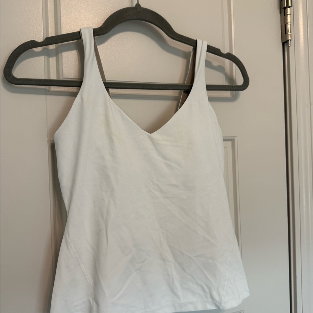 Lululemon Athletica White Tank Top